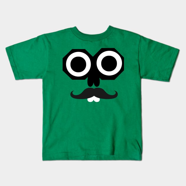 Cartoon face design Kids T-Shirt by Universal house